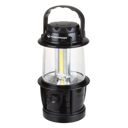 Wakeman Outdoors Adjustable LED COB Outdoor Camping Lantern Flashlight Black 75-CL1011